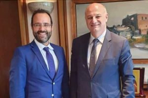 Σύσκεψης με τον υπουργό Δικαιοσύνης Κώστα Τσιάρα
